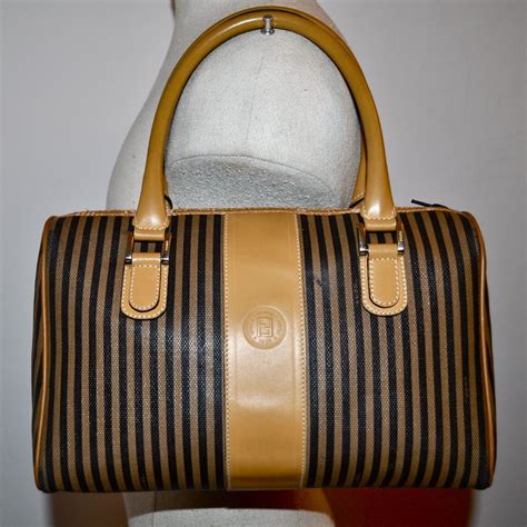 vintage striped fendi bag|fendi old baguette 1990.